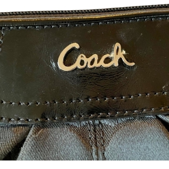 Coach Black Classic Wristlet - 8" L, 5" H, 2" D - Picture 14 of 14